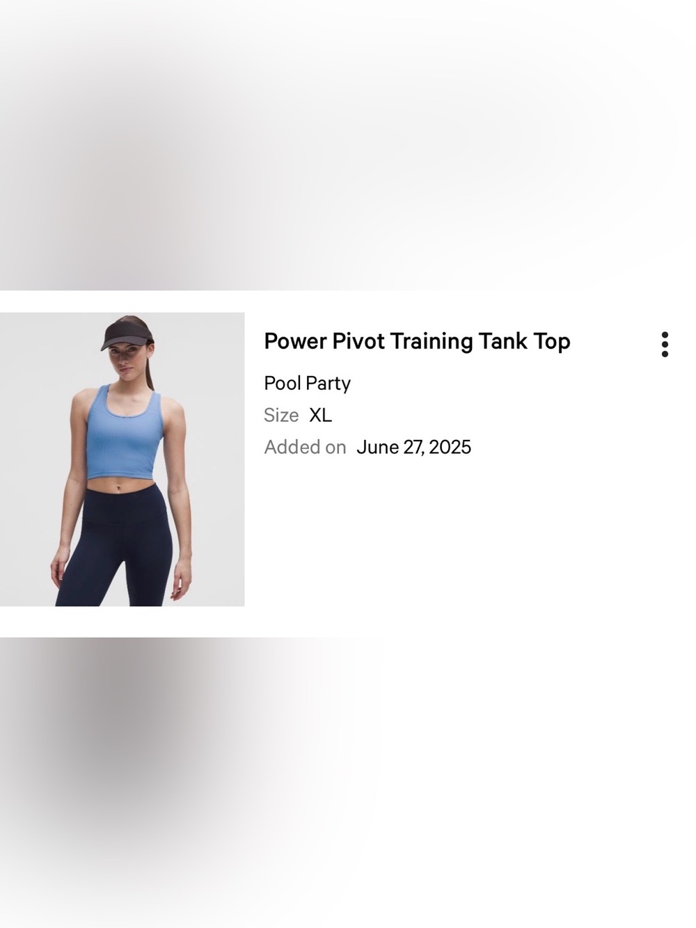 lululemon Blue Ribbed Racerback Tank Top - Picture 4 of 4